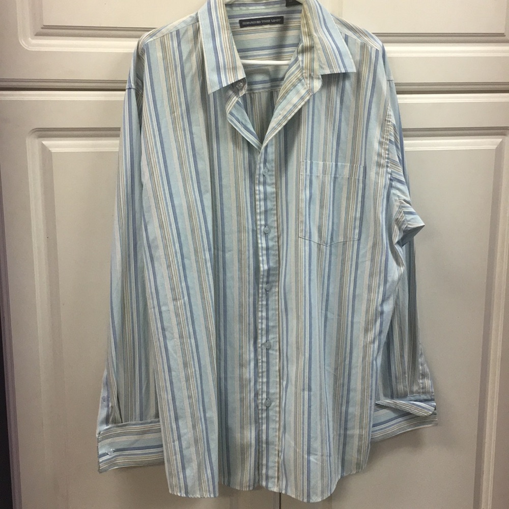🎈SALE🎈👔#14.STRIPES DRESS SHIRT👔 - Picture 1 of 8